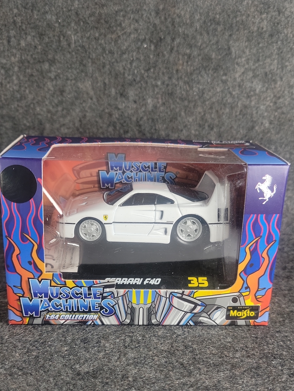 Muscle Machines Ferrari F40 Die-Cast Toy Car - White